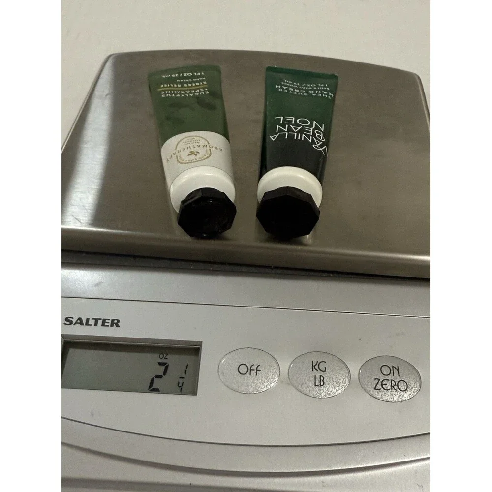 2 Bath & Body Works ~VANILLA BEAN NOEL, Aromatherapy EUCALYPTUS SPEARMINT 1 FLOZ